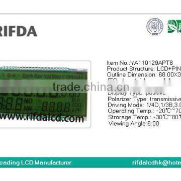 Yellow Green STN Electricity Meter Water Meter Gas Meter Lcd Display Screen photo-2