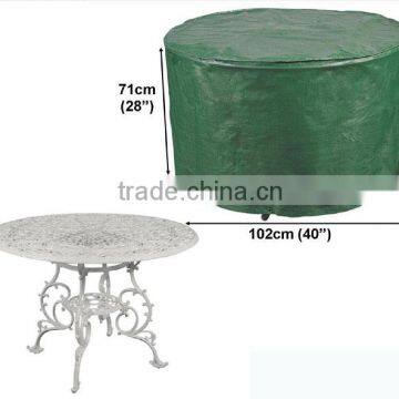 FC-160 waterproof Green PE small round table cover BSCI