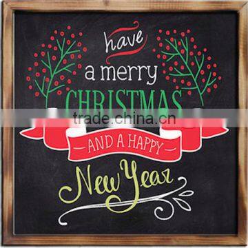 Merry Christmas decorative wood frame with blackboard craft