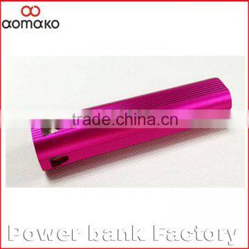 Manufacturer Hot Best Price Mobile Power Bank 2600mah With Flashlight Alluminium Alloy Power Bank Cylinder Ak-02 photo-3