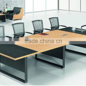 2015 commercial smiple office customised meeting table for 10 people mdf wood desk origin item TC123