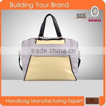 SPU-001 New Style Cheap Factory Price Satchel bag style semi PU handbag