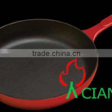 ceramic frying pan red