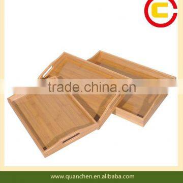 Eco-Friendly Natural Bamboo Serving Tray