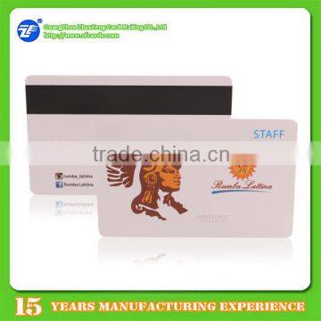 125khz EM4100 rfid plastic hico card printing low cost