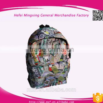 2016 New Custom Hot Unisex Backpack bag School Satchel Hiking Bag Bookbag