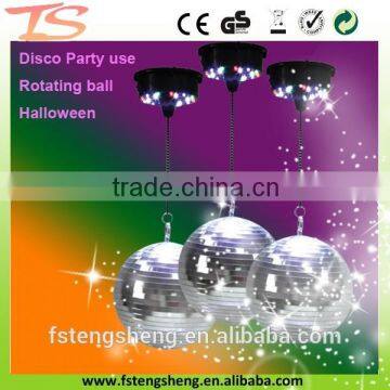 Hanging polyfoam LED Disco silver mirror ball home party use