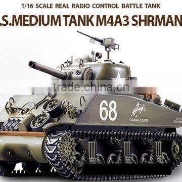 1/16 Scale U.S.M4A3 Sherman Tank Remote Control Tank