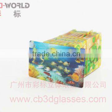 Amazing visual effect 3d advertising card with real top quality