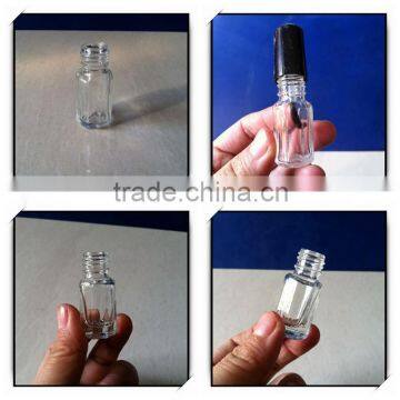 3ml hexagon shaped empty glass nail polish bottles wholesale in China