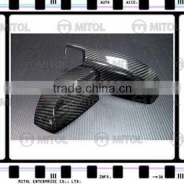 For Subaru WRX 2014- (Lower) Carbon Fiber Car Door Mirror Side Mirror Cover(Glossy)