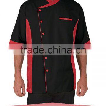 Fashion Men's Mesh Side Panel Chef Coat Uniform/Cook Uniform/Kitchen Clothes