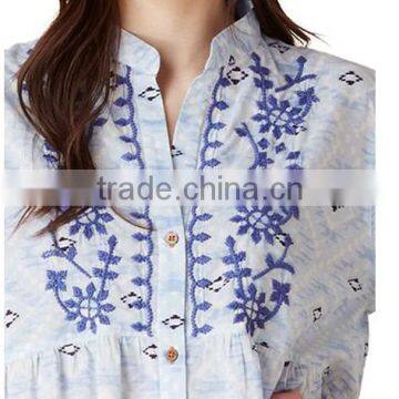 OEM Women Button Down Sleepshirt Sleepwear photo-3