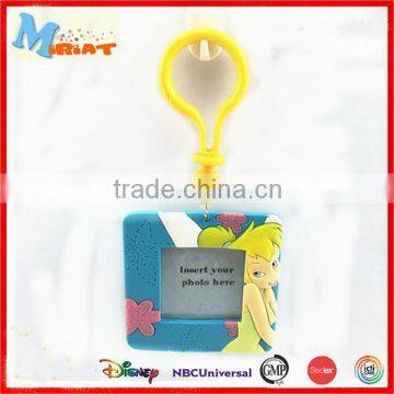 Personalized soft pvc mini photo frame unusual keyrings