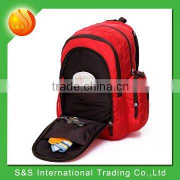 2015 Wholesale Large Diaper Bag Backpack Baby Nappy Changing Bag Red