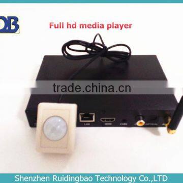 RDB Hot Selling Network Digital Signage Media player Support 3D wireless control,sync play DS009-70