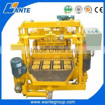 QT40-3 Small Size Movable Egg Laying Hollow Block Machine From Wante Machinery