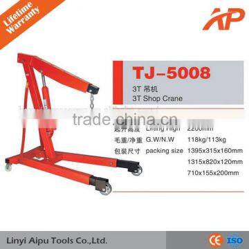 3 ton hydraulic folding shop &workshop crane