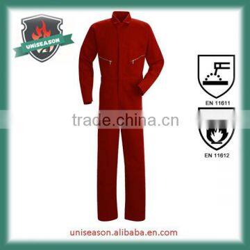 Inherently industrial fire retardant aramid coverall for oil rig