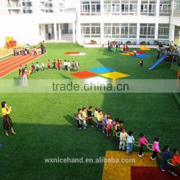 Colorful Artificial Turf Shock Pad for Nursery/kindergarden/infants
