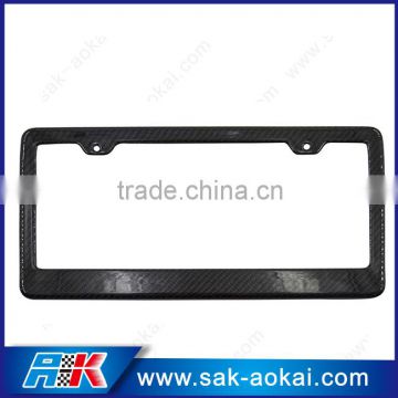 Carbon fiber US/canada car number plate frame