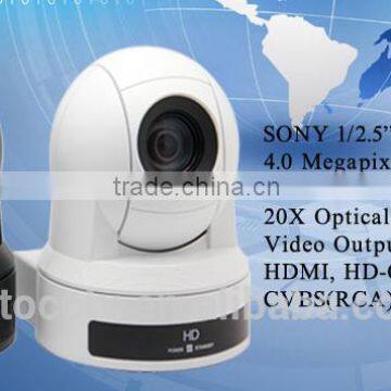 20x optical zoom ptz video conference camera with remote controll translation device