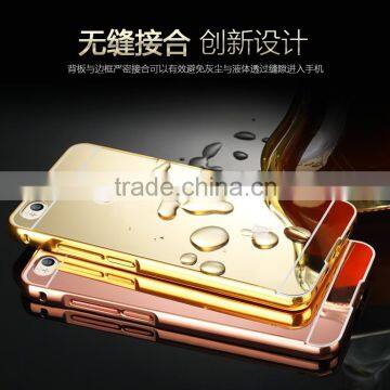 Aluminum Metal Bumper And Mirror PC Back Phone Case Cover For Xiaomi MI 5 For Mi 4S photo-3