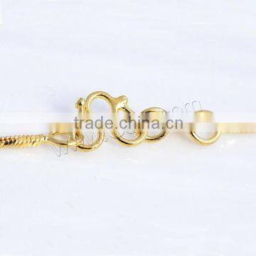 18K Gold Plated Brass Snake Necklace Chain photo-3