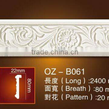 PU Carved corner moulding/3d/cornice moulding/construction materials/home decoration