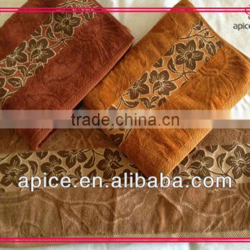 whole sale jacquard promotion velour towel