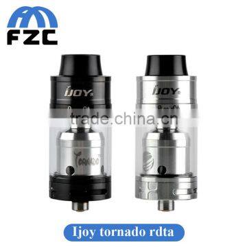 Newest ijoy e cigarette atomizer 24mm diameter vape atomizer tornado rta black and silver available