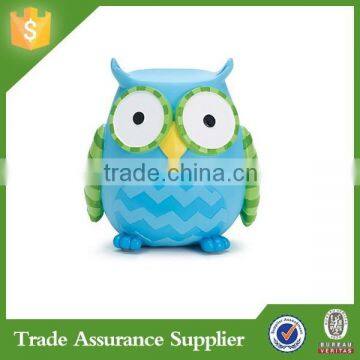 Whooos Cutest Blue Owl Shaped Coin Bank