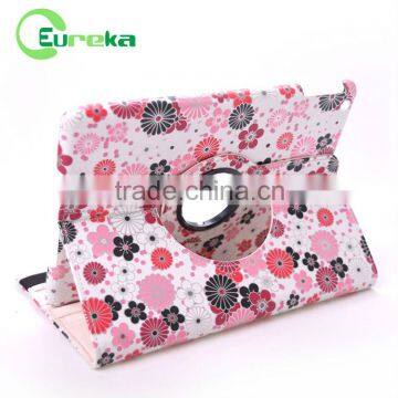 2014 rotatable tablet pc pu leather case for ipad air