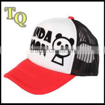 cheap custom foam panda printing mesh hats
