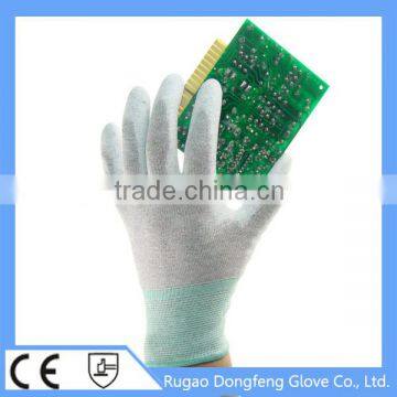 Factory Wholesale ESD / Anti Static Carbon Fiber PU Safety Work Gloves photo-4
