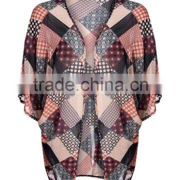 Print woven kimono for sale