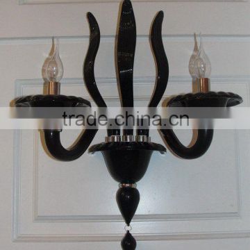 2015 European black glass wall lamps/wall light/wall sconces with UL