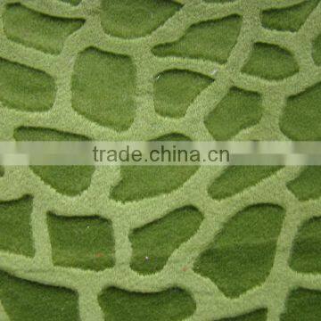 Polyester knitting soft velvet dino emboss toy fabric plush brush velvet home textile fabric emboss pattern velvet fabric