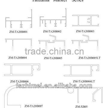 Tanzania market aluminium profile/china aluminum profile manufacturer