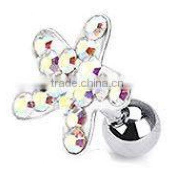 Surgical Steel Starfish Tragus Cartilage Barbell