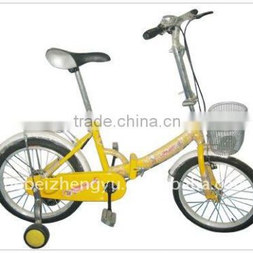 yellow kids bike