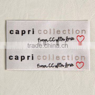 Hangzhou Label Factory Custom Woven Labels for Women Wear