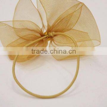 Beautiful bowknot elastic hair band ribbon hair ring hair circle