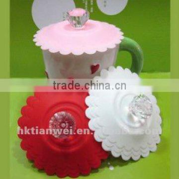 eco-friend silicone cup lid /cup cover for promotion