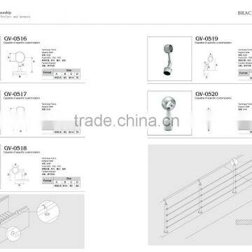 High quality stainless handrail bracket TFFR-03