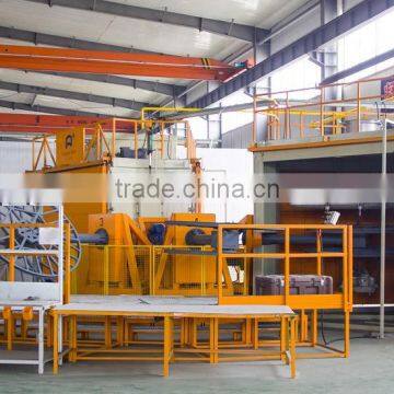 Three arms carousel rotational molding machine