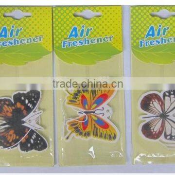 Many scents for your choice hanging butterfly paper air freshener