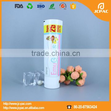 ABL cosmetic squeeze tube for body cream with offset printing surface handling