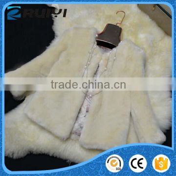 european stylish ladies imitation fur slim coat