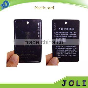 advertising product transparent clear printed plastic card